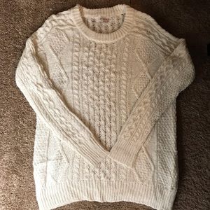 Merona White Chunky Knit Sweater